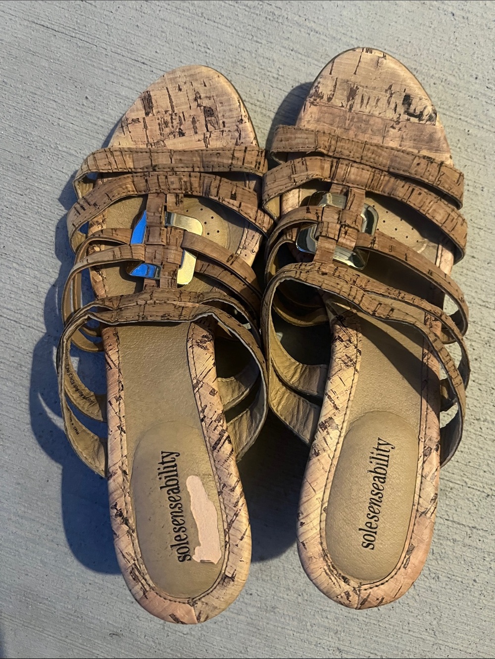 Solesenseability Women's Cork Espadrille Sandals - Tan